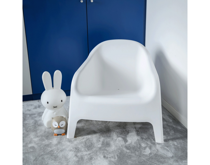 Záhradné stohovateľné kreslo Sokra New - biela