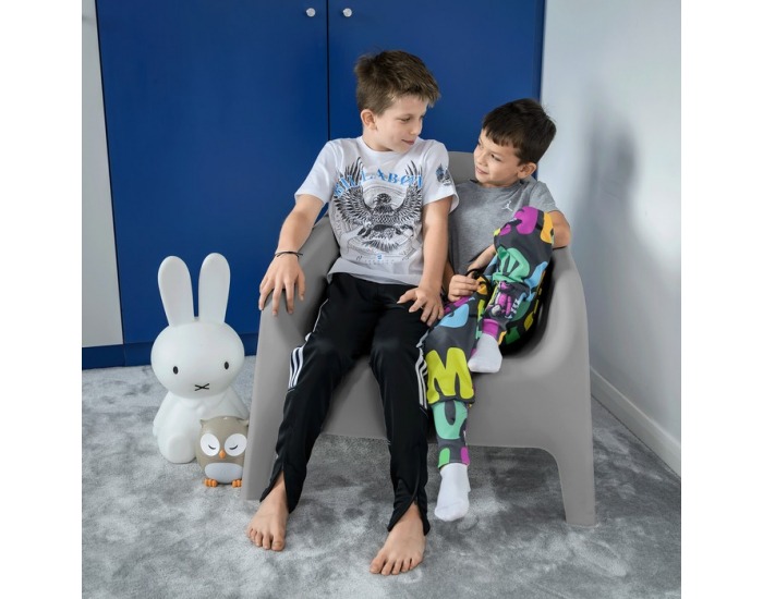 Záhradné stohovateľné kreslo Sokra New - sivá