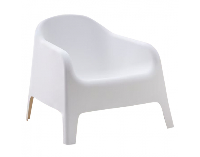 Záhradné stohovateľné kreslo Sokra - biela