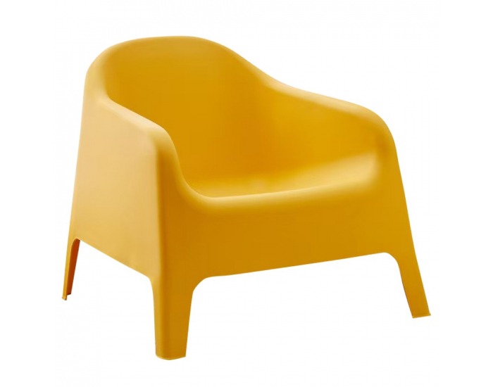 Záhradné stohovateľné kreslo Sokra - žltá