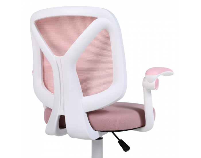 Kancelárska stolička Solari - ružová / biela
