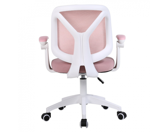 Kancelárska stolička Solari - ružová / biela