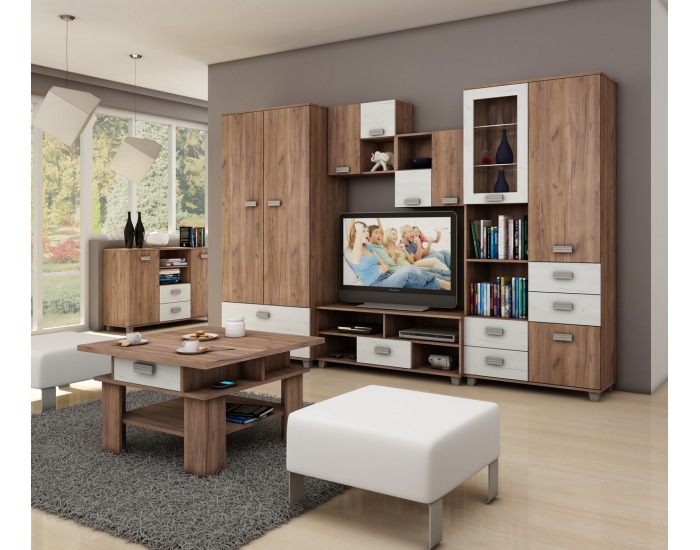 PC stôl Solo SOL-01 - craft tobaco / craft biely