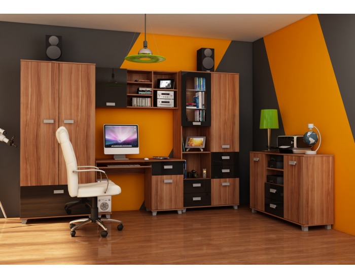 Študentská izba Solo - slivka / čierny lesk