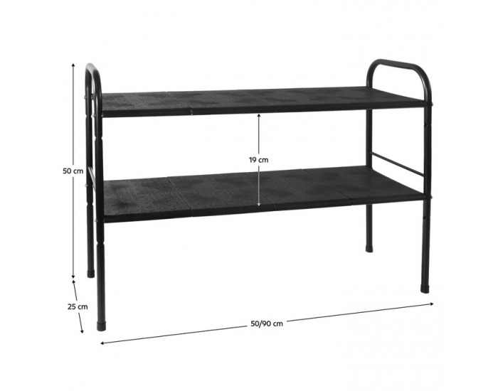 Regál Somer - čierna