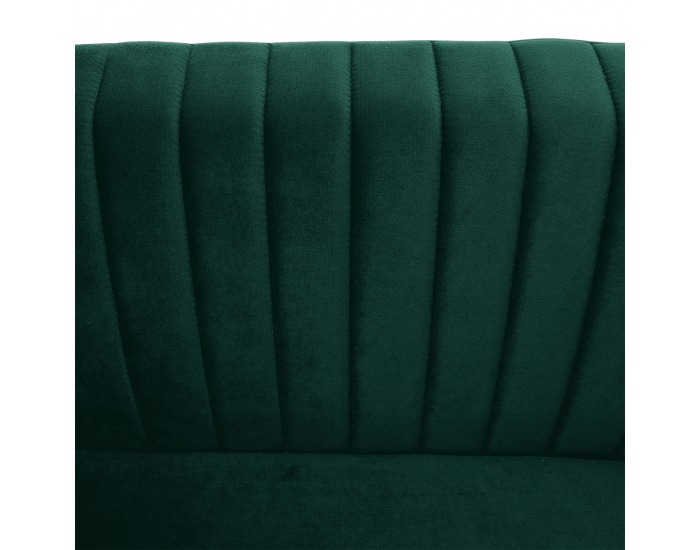 Kreslo Somy 1 - smaragdová / čierna / zlatá