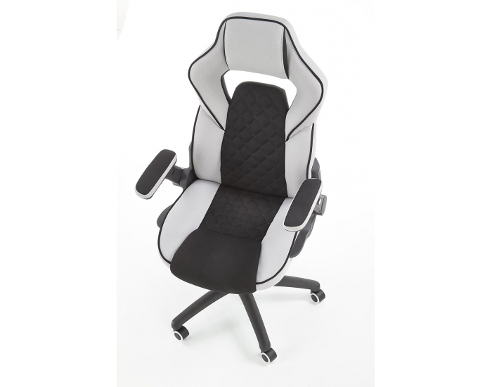 Kancelárska stolička s podrúčkami Sonic - čierna / sivá