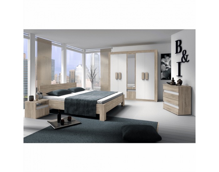 Spálňová zostava Mediolan 2 New - dub sonoma / biela