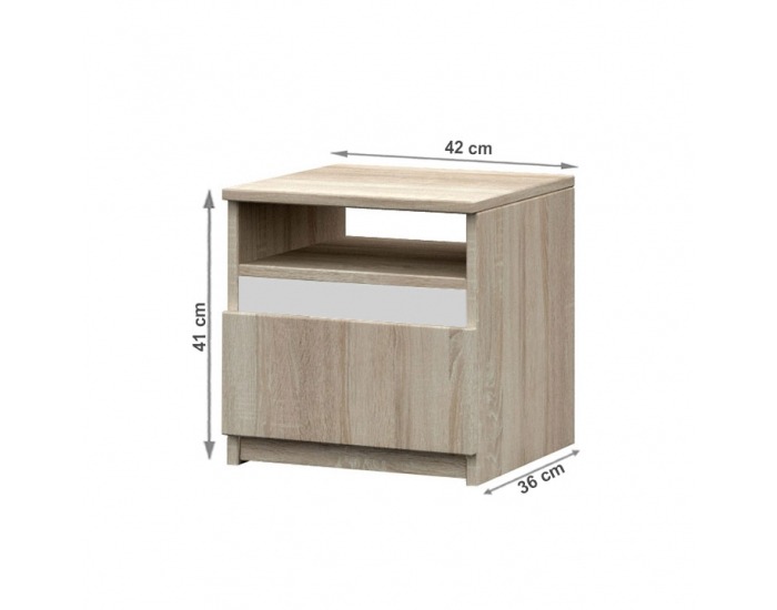 Spálňová zostava Mediolan 2 New - dub sonoma / biela