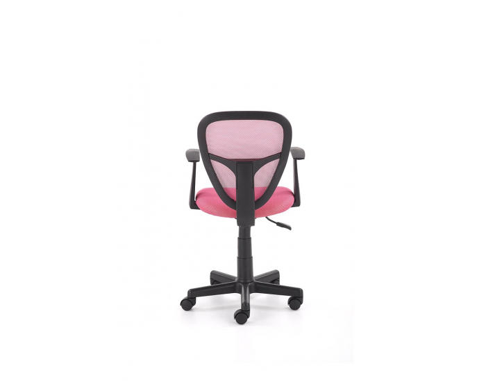 Detská stolička na kolieskach s podrúčkami Spiker - ružová / čierna