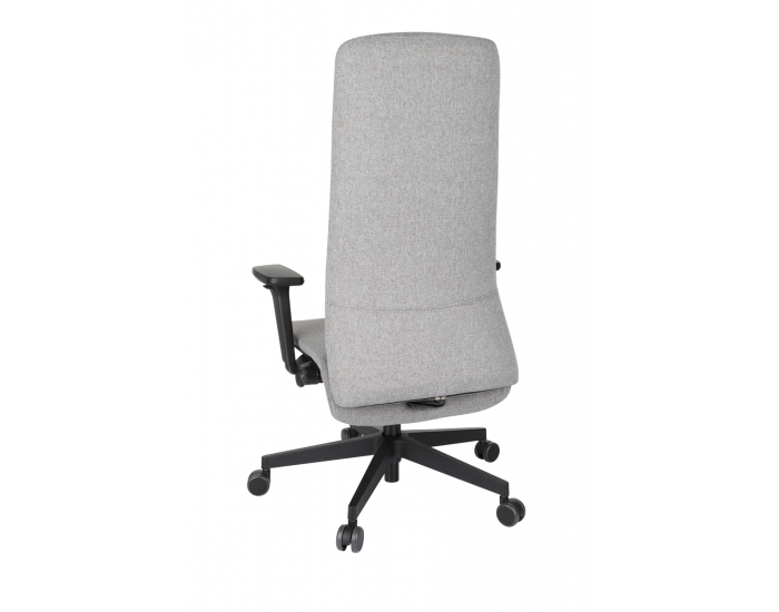 Kancelárska stolička s podrúčkami Starmit B - sivá (Medley 05) / čierna