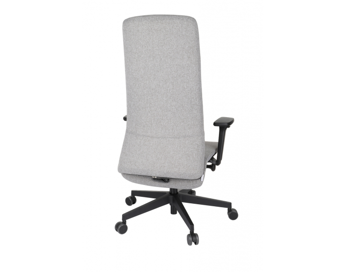 Kancelárska stolička s podrúčkami Starmit B - sivá (Medley 05) / čierna