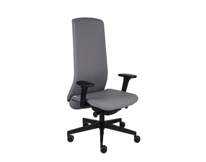 Kancelárska stolička s podrúčkami Starmit B - sivá (Note 05) / čierna