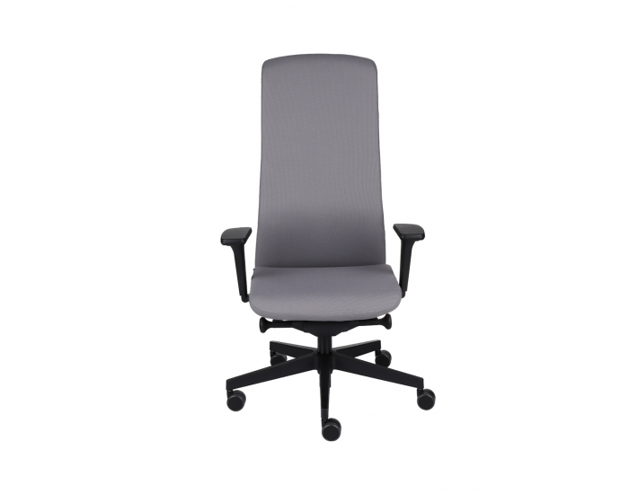 Kancelárska stolička s podrúčkami Starmit B - sivá (Note 05) / čierna