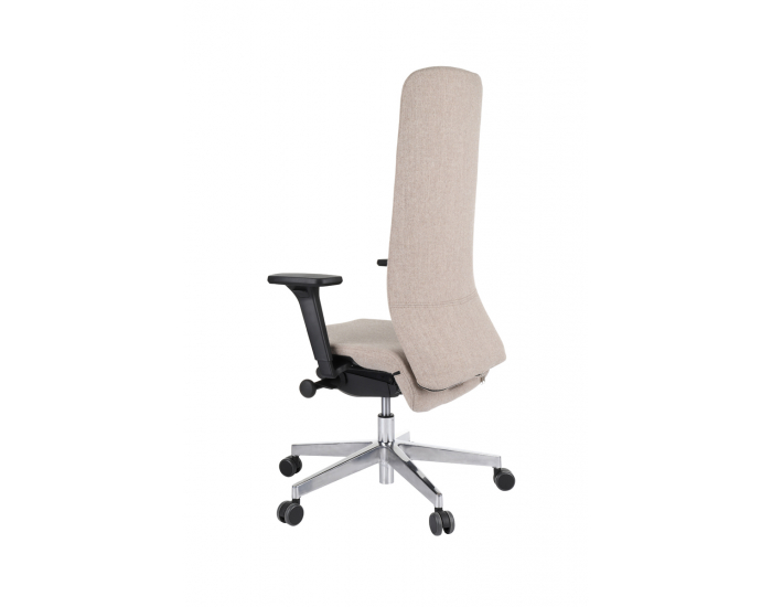 Kancelárska stolička s podrúčkami Starmit B - svetlohnedá / chróm