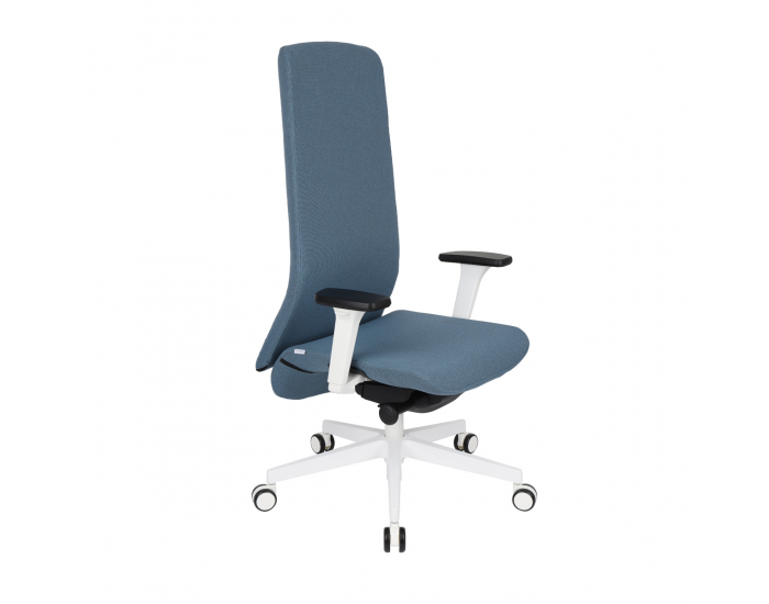 Kancelárska stolička s podrúčkami Starmit W - modrá / biela