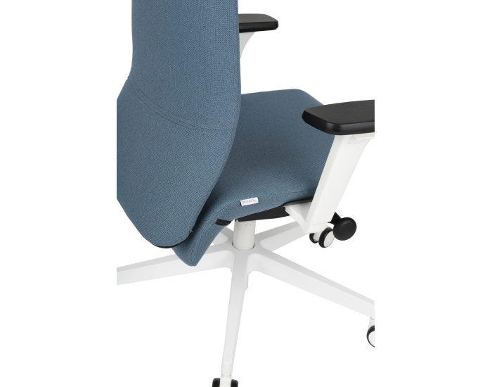 Kancelárska stolička s podrúčkami Starmit W - modrá / biela