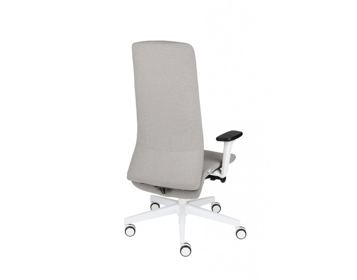 Kancelárska stolička s podrúčkami Starmit W - sivá / biela