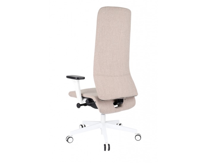 Kancelárska stolička s podrúčkami Starmit W - svetlohnedá / biela