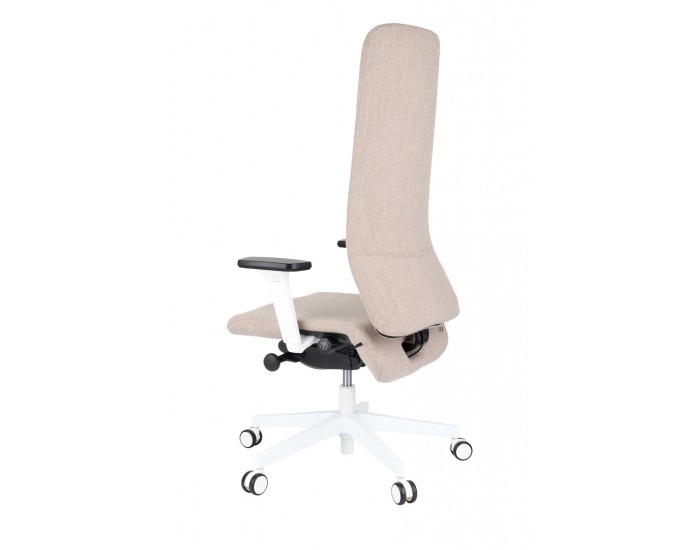 Kancelárska stolička s podrúčkami Starmit W - svetlohnedá / biela