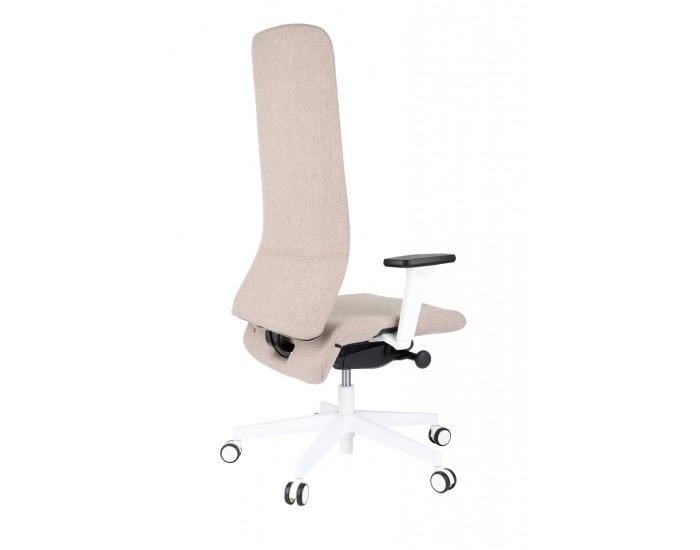 Kancelárska stolička s podrúčkami Starmit W - svetlohnedá / biela