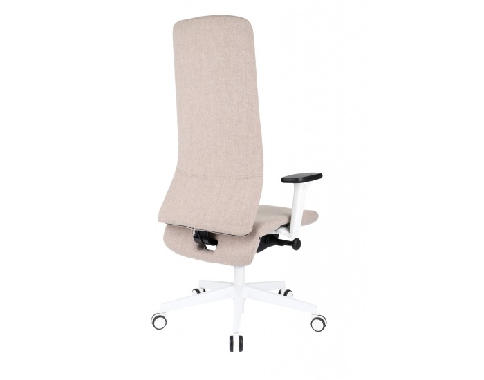 Kancelárska stolička s podrúčkami Starmit W - svetlohnedá / biela