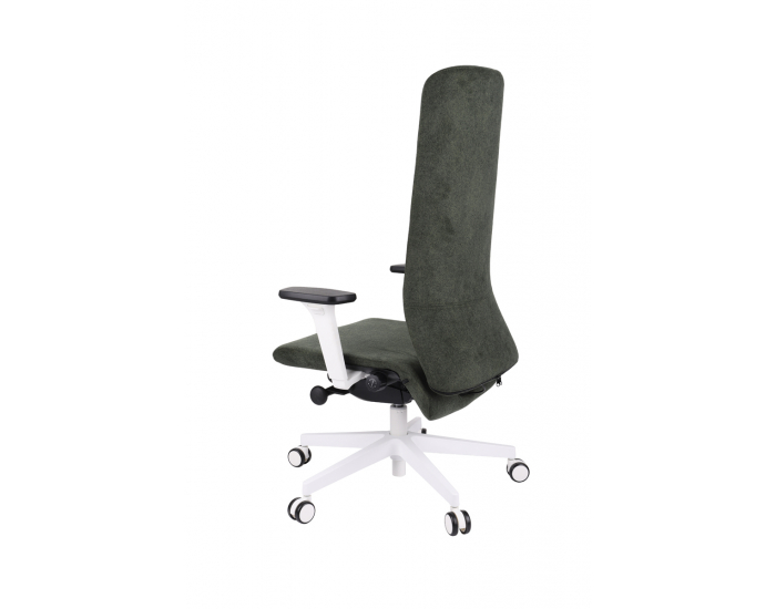 Kancelárska stolička s podrúčkami Starmit W - tmavosivá (Strong 04) / biela