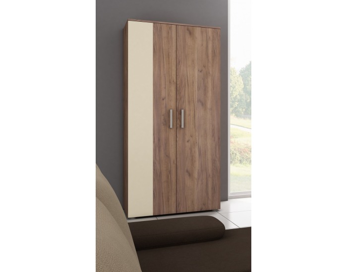 Šatníková skriňa Stella STE-05 2D - craft tobaco / krémová
