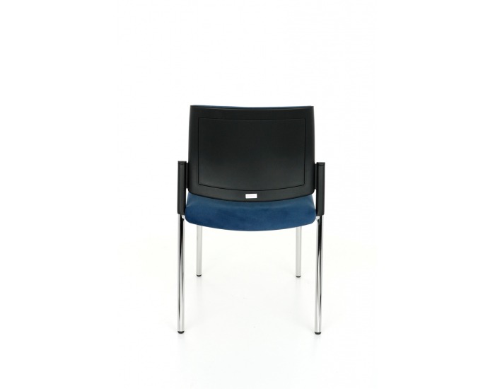 Konferenčná stolička Steny - tmavomodrá / čierna / chróm