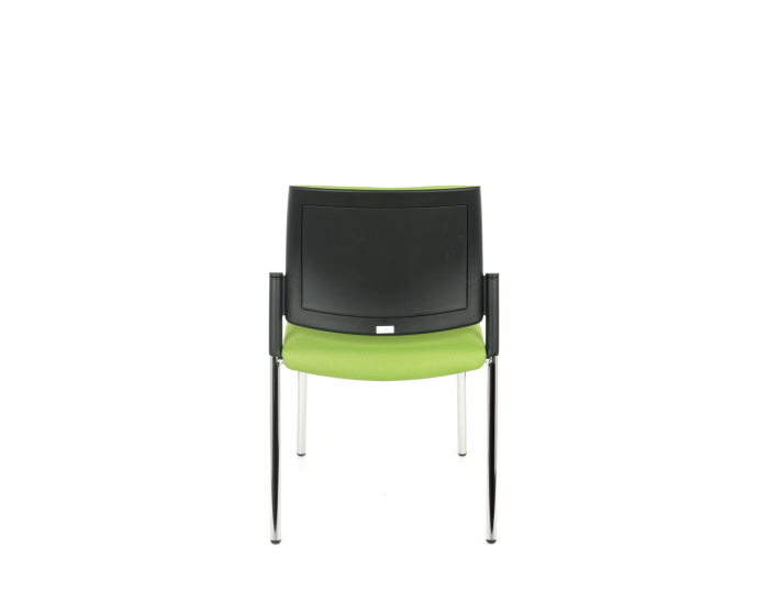 Konferenčná stolička Steny - zelená / čierna / chróm