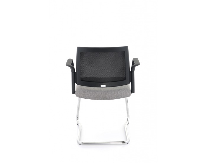 Konferenčná stolička s podrúčkami Steny V Net Arm - sivá / čierna / chróm