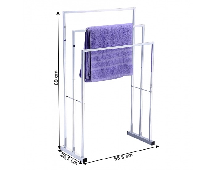 Stojan na uteráky Poldi - chrómová