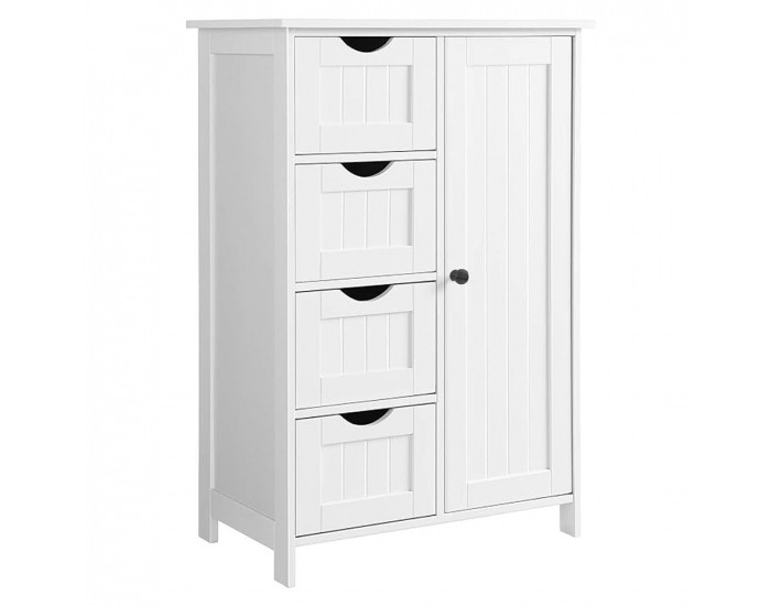 Jednodverová skrinka Stormi - biela