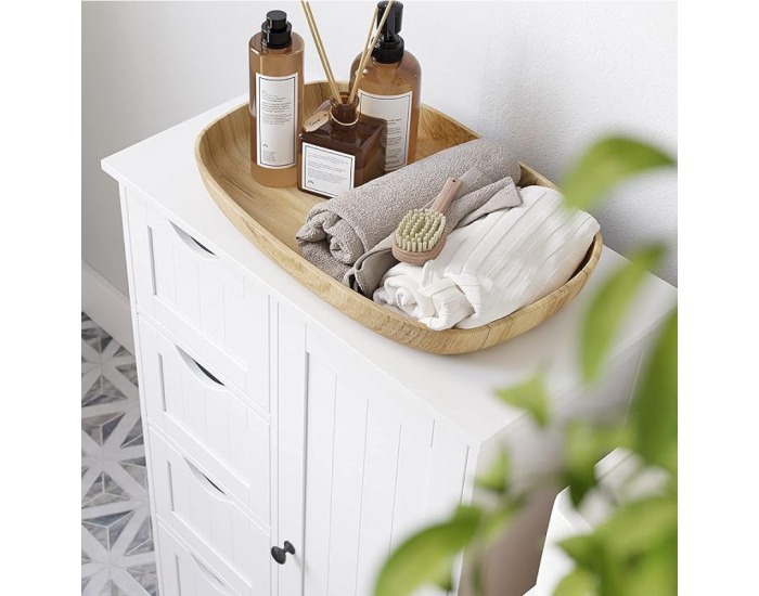 Jednodverová skrinka Stormi - biela