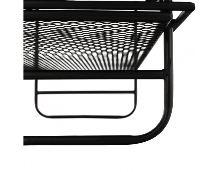 Kovový regál Sulto - čierna