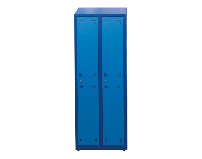 Školská šatňová skrinka s dvoma komorami SUS 300 02 - tmavomodrá / modrá