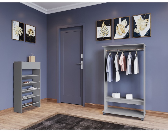 Botník so zásuvkou Suter S3 - antracit