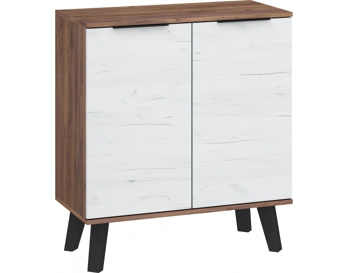 Komoda Sven SVN-01 - craft tobaco / craft biely