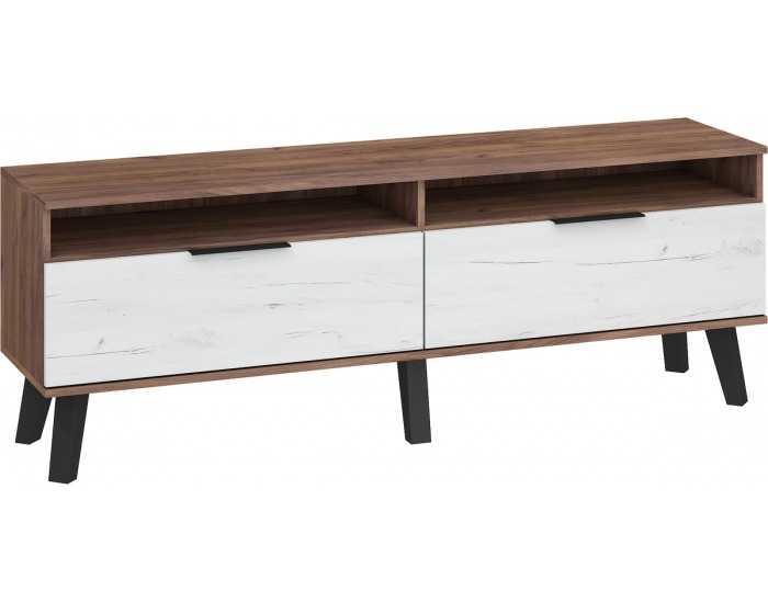 TV stolík Sven SVN-11 - craft tobaco / craft biely
