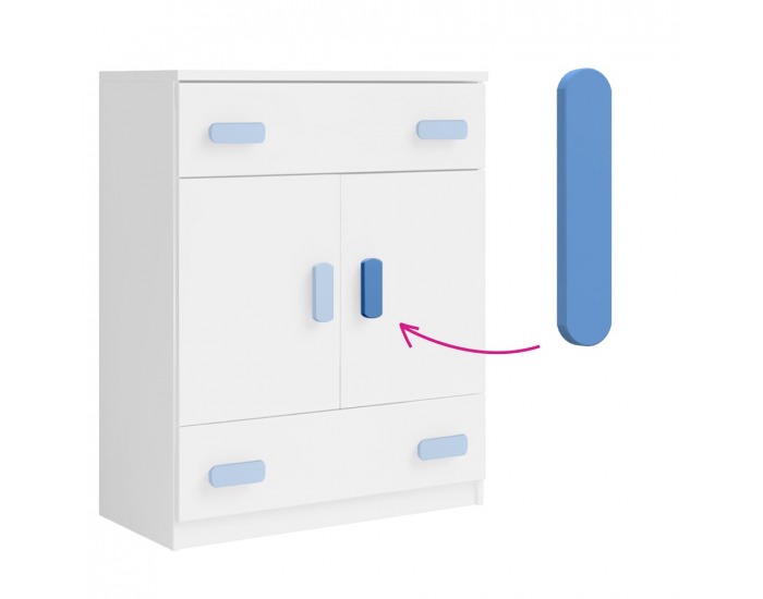 Úchytka na nábytok Svend - modrá