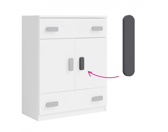 Úchytka na nábytok Svend - sivá