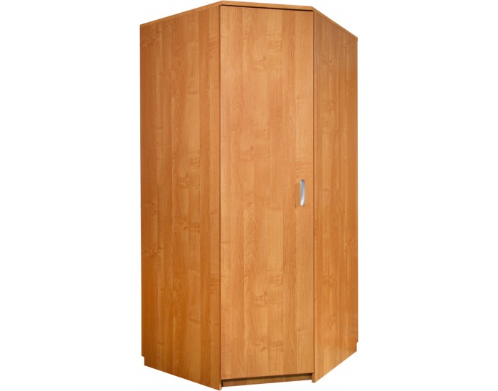 Rohová šatníková skriňa Szafa Narozna 1D L/P - jelša