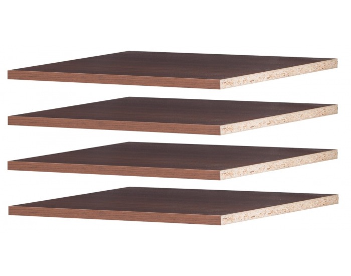 Police do šatníkovej skrine (4 ks) Meris 8 - čerešňa