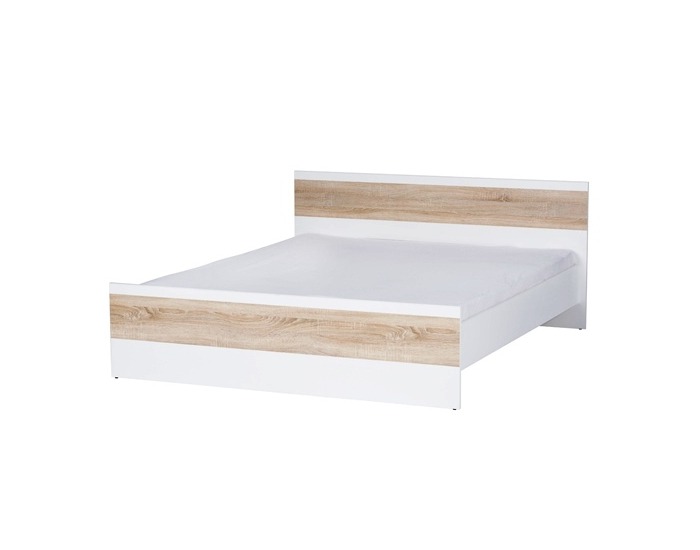 Manželská posteľ Wenecja 3 160 - dub sonoma / biela