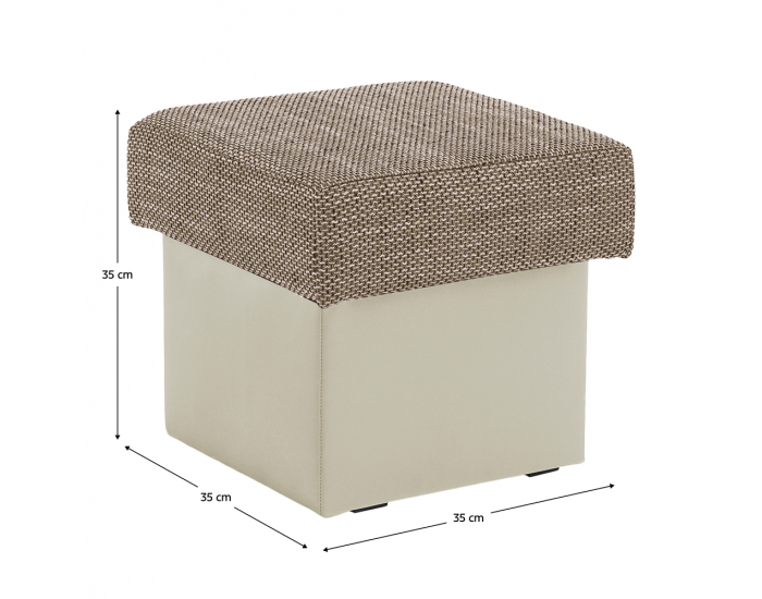 Taburetka T1 - cappuccino / béžová