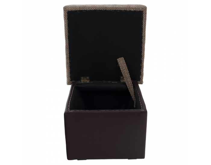 Taburetka T1 - cappuccino / tmavohnedá