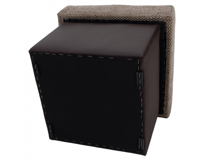 Taburetka T1 - cappuccino / tmavohnedá