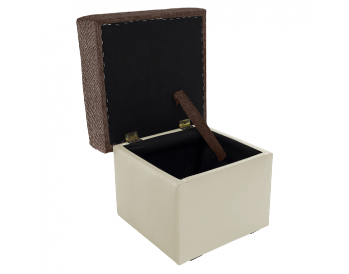 Taburetka T1 - hnedá / béžová