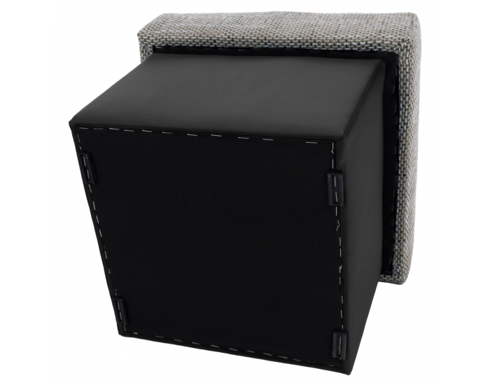 Taburetka T1 - sivá / čierna