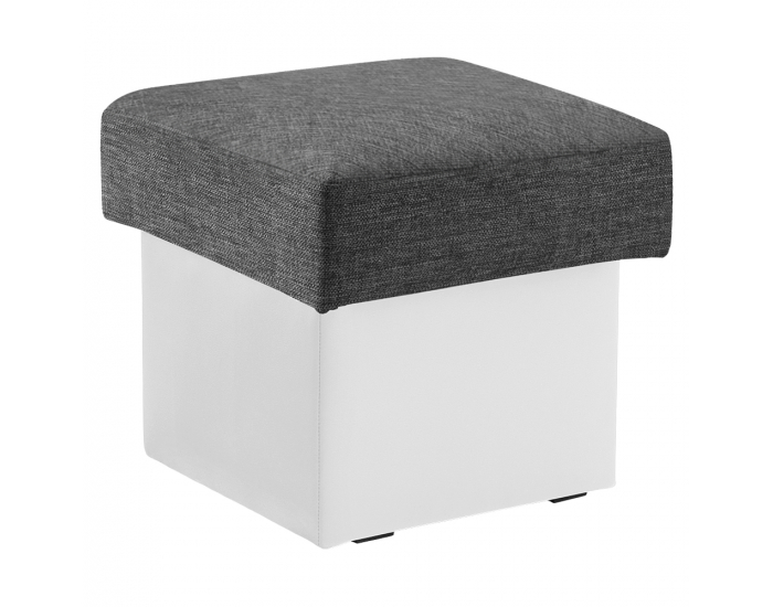 Taburetka T1 - sivá (Sawana 05) / biela (Soft 17)